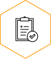 Clinical clipboard and checklist icon